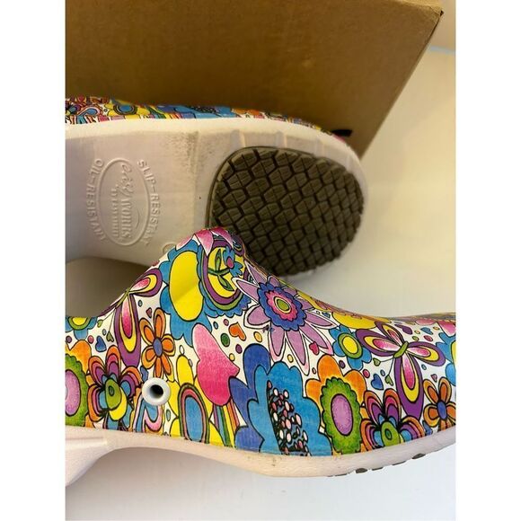 Easy Works Street clogs size 7 Rainbow colorful slip and oil-resistance - Picture 4 of 4